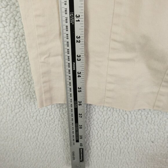 Prada Dress Womens Size 46 Beige Fitted Sheath Sleeveless Midi Back Zip Italy - Picture 6 of 13